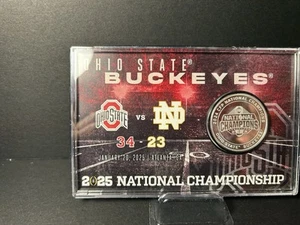 Highland Mint 2024 Ohio State Buckeyes National Champions Silbermünze/Display NEU - Bild 1 von 5