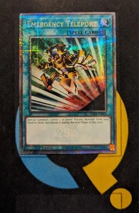 RA02-EN053 Emergency Teleport Quarter Century Secret Rare 1st Edition YuGiOh - Picture 1 of 3
