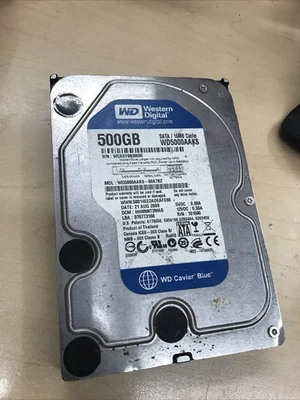 Western Digital WD Blue 500GB Internal 7200RPM 3.5" (WD5000AAKS) HDD - SATA - Image 1 of 4