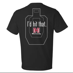 Hornady Herren 100 % Baumwolle Munition Thema T-Shirt "I'd Hit That" Herren 2X Neu mit Etikett - Bild 1 von 4