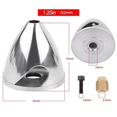 Für RC Modellflugzeug Zubehör Aluminium Spinner Propeller verschiedene Größe - Bild 1 von 4