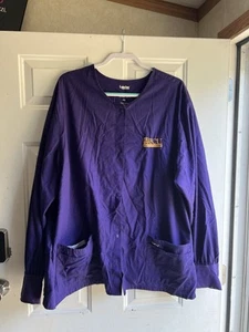 Landau Scrub Jacket ECU Purple 4XL  East Carolina Good Condition - Picture 1 of 4