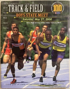 2000 Jungen IHSA Illinois State Leichtathletik Treffen Programm Samstag Finale - Bild 1 von 24