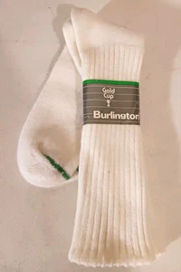 "Burlington" Vintage "Gold Cup" Crew-Socken Größe 10-13 neu Dead Stock Requisite - Bild 1 von 3