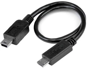 STARTECH - Micro USB naar Mini USB 2.0 OTG Kabel - Afbeelding 1 van 1