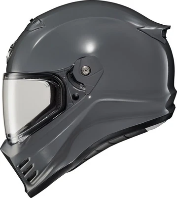 Capacete de motocicleta Scorpion EXO-Covert FX cinza cimento - Imagem 1 de 2