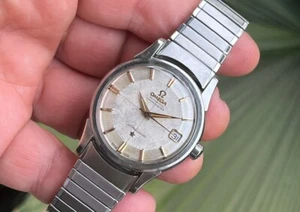 OMEGA CONSTELLATION PIE PAN Ref. 14393 STEEL 34mm VINTAGE WATCH FOR MEN - Picture 1 of 12