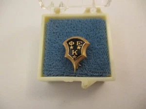 Antique Vintage Solid 10k Gold Pin Phi Epsilon Kappa Fraternity 1.67g - Picture 1 of 5