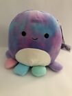Squishmallows Mary 8? Tie Dye Octopus Plush Toy Super Soft Multicolor Feet Nwt