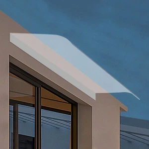 Puerta delantera trasera ventana toldo patio toldo cubierta de lluvia resistente a los rayos UV aleros refugio - Imagen 1 de 23