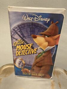 Walt Disney - The Great Mouse Detective (VHS, 1999) Rare Cover release w inserts