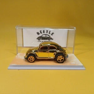 Hot Wheels VOLKSWAGEN VW BEETLE Gold CHROME (WANGSTAR CUSTOM) Limited REAL RIDER - Picture 1 of 11