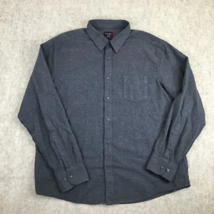 UNTUCKit Shirt Mens XL Gray Solid Button Front Shirt Long Sleeve Pocket Cotton - Picture 1 of 12