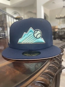 Lids Hat Drop Exclusive Colorado Rockies Oceanside Peach 5950 Hat, 7 3/8 - Picture 1 of 4