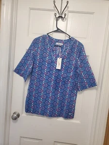 NWT Vineyard Vines Girls Size Large/14 Fish Print Tunic Top, Preppy, fun Ret $59 - Picture 1 of 6