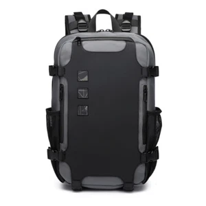 Ozuko New Waterproof Backpack Business Men Laptop Bag USB Charge Capacity Travel - Picture 1 of 18