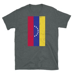 Venezuela South America Caracas Distressed Flag Short-Sleeve Unisex T-Shirt - Picture 1 of 4