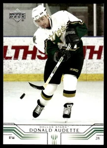 2001-02 Upper Deck #60 Donald Audette Dallas Stars Hockey Card - Bild 1 von 2