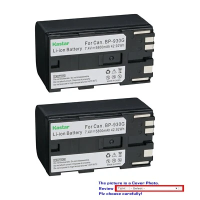 Batería de repuesto Kastar para Canon GL1 GL-1 DM-GL1 GL2 GL-2 DM-GL2 XL-H1S Foto 1 de 3