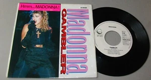 MADONNA (SP 45t 7") Gambler / STICKER - Picture 1 of 2
