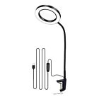 Magnifying Glass Table Clamp Magnifier with LED Light Flexible Desk Lamp for