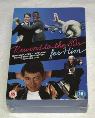 REWIND TO THE 80s - FOR HIM : 4 Film DVD Boxset - New & Sealed (FREE UK P&P) - Image 1 of 4