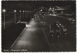 RIMINI - LUNGOMARE NOTTURNO - VIAGG. 1955 -91255- - Imagen 1 de 1