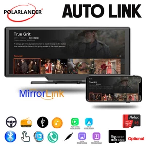 10" Car Stereo Portable Wireless Carplay Dash Rear Camera Bluetooth Touch Screen - Picture 1 of 13