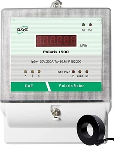 DAE P152-200-S KIT, 200A, UL kWh meter, 1P2W (1 Hot, 1 N), 120v, 1 CTs, RS485 - Picture 1 of 6