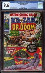 Astonishing Tales # 1 CGC 9.6 White (Marvel, 1970) Doctor Doom & Ka-Zar Cover - Bild 1 von 1