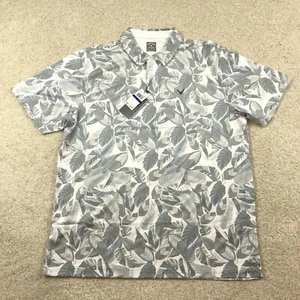 Callaway Golf Polo Shirt Mens XL Floral Pattern Opti Dri New Gray - Picture 1 of 6