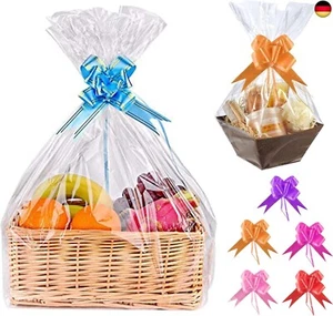 Große Geschenkfolie Transparent Cellophantüten,5 Stück Geschenkfolie 70 - Bild 1 von 7