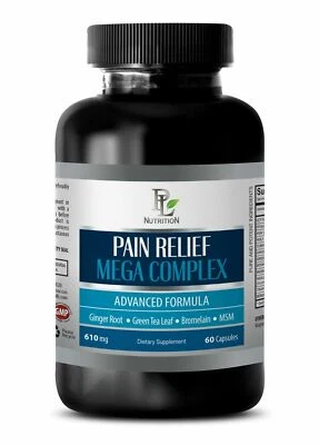 muscle relaxing pills - PAIN RELIEF MEGA COMPLEX 610MG - 1 Bottle 60 Capsules - Image 1 of 4