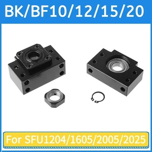 BKBF 10 12 15 20 Ball Screw End Support Bearing Mount for SFU1204/RM1605 SFU2005 - Picture 1 of 16