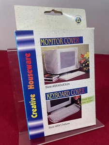 Boxed Protective Dust Covers for 15"+? Monitor & Keyboard by Creative Houseware - Picture 1 of 6