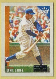 2022 Panini Diamond Kings Ernie Banks Artist's Proof Blue Chicago Cubs 19 - Picture 1 of 2