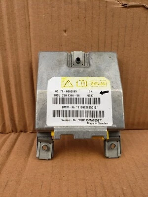 BMW 530i 2004-2007 lado izquierdo pilar B SRS módulo de control de choques 65776962885 OEM Foto 1 de 4