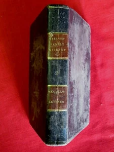 1831 FRIENDS FAMILY LIBRARY( VOL.2/ LETTERS RELIGIOUS SUBECTS/ KENDALL / LEATHER - Picture 1 of 11