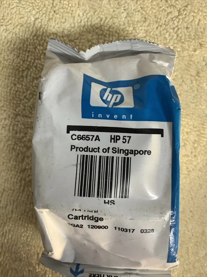 HP 57 Tri Color Genuine C6657AN Ink cartridge OEM for Deskjet OfficeJet Printer - Image 1 of 2