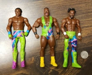 New Day KOFI BIG E XAVIER Mattel WWE Basic Wrestling Figures 81 Battle Pack 51 - Picture 1 of 2
