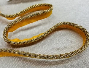 Cojín decorativo cuerda trenzada metálica con brida de 7 mm - dorado - Imagen 1 de 2
