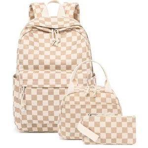 School Backpack Teens Girls Boys Kids School Book Bags with Lunch Box Pencil Bag - Picture 1 of 7