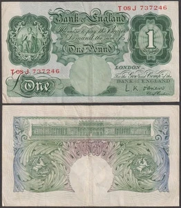 Great Britain, 1 Pound, ND (1940-48), VF++, P-369 - Picture 1 of 1