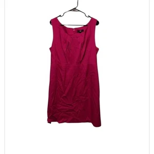 Vestido Mossimo Sin Mangas Talla 16 Rosa Caliente Carrera Oficina Dinero Antiguo Brunch Iglesia - Imagen 1 de 9