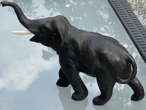 Alte Bronze Figur Elefant Meiji Periode Höhe 19cm Länge 29cm um 1890 Signiert - Bild 1 von 12