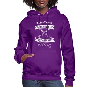 Funny Crocheting Gift Idea / Crochet Quote 9mm Women's Hoodie - Picture 1 of 16