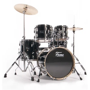 Maple Standard Jungle Set Ahorn Schlagzeug 16" BassDrum Schwarz inkl. Hardware - Bild 1 von 8