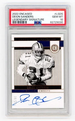 Panini Encased 2022 - Deion Sanders - Legendary Signature Auto/15 - PSA 10 Foto 1 de 2