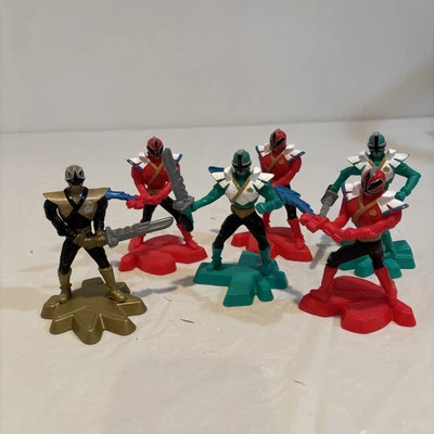 Power Rangers Super Samurai McDonald's 6 bonecos usados - Imagem 1 de 4