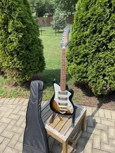 Vintage 1960’s Teisco Audition Electric Guitar 3 Gold Foil Pickups Japan NICE! - Picture 1 of 19